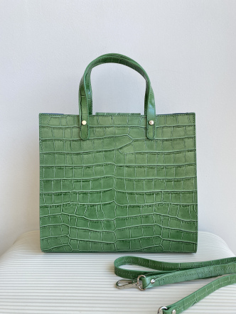 Сумка 0148 Зеленый (кроко-кожа) (597)